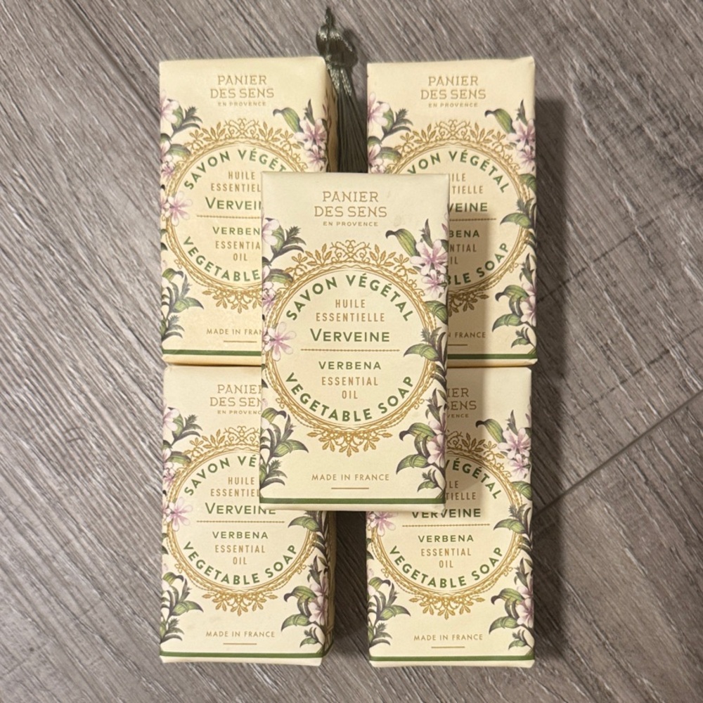 Panier Des Sens Verveine Vegetable Soap - Set of 5